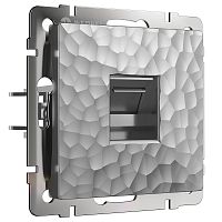Розетка компьютерная без рамки Werkel Hammer 1-м. RJ45 5e серебряный картинка